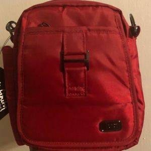 Lug Can Can red convertible crossbody/belt bag